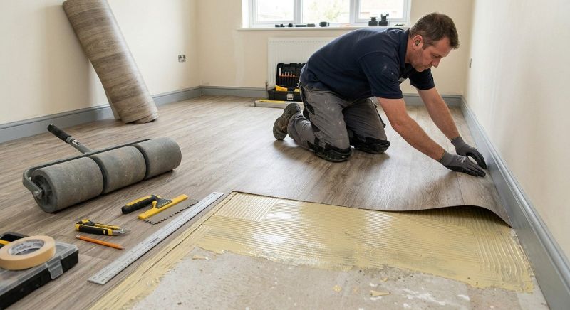Sheet Vinyl Installation in Middle Village, NY